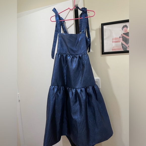 Brand New w/ Tags Mia Layzell Women’s Willow Dress in Sparkle Midnight Print, L - Picture 7 of 11